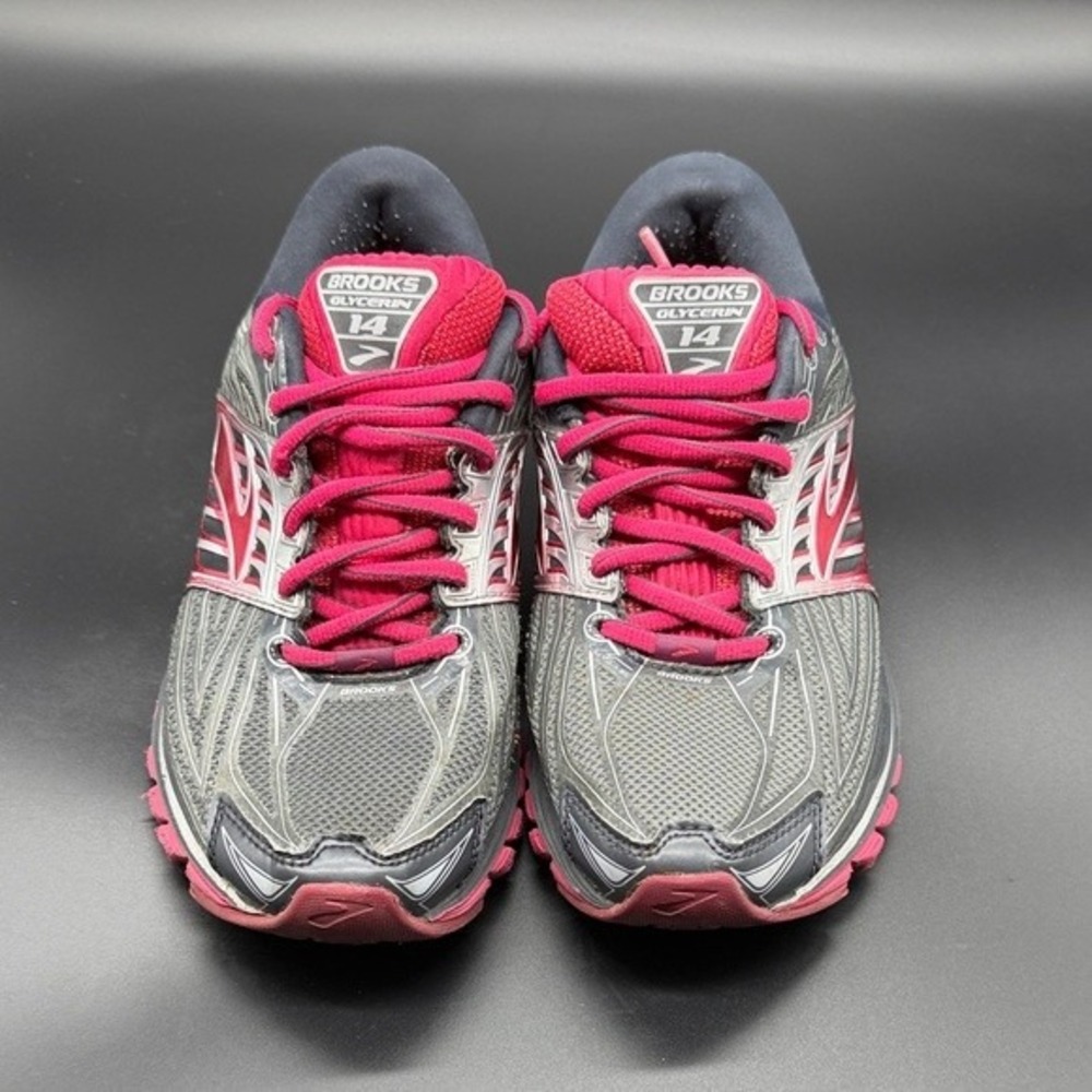 Brooks Glycerin 14 Women's Running Shoes Gray Pink Size 7.5 Athletic‎ Sneakers - Picture 3 of 6